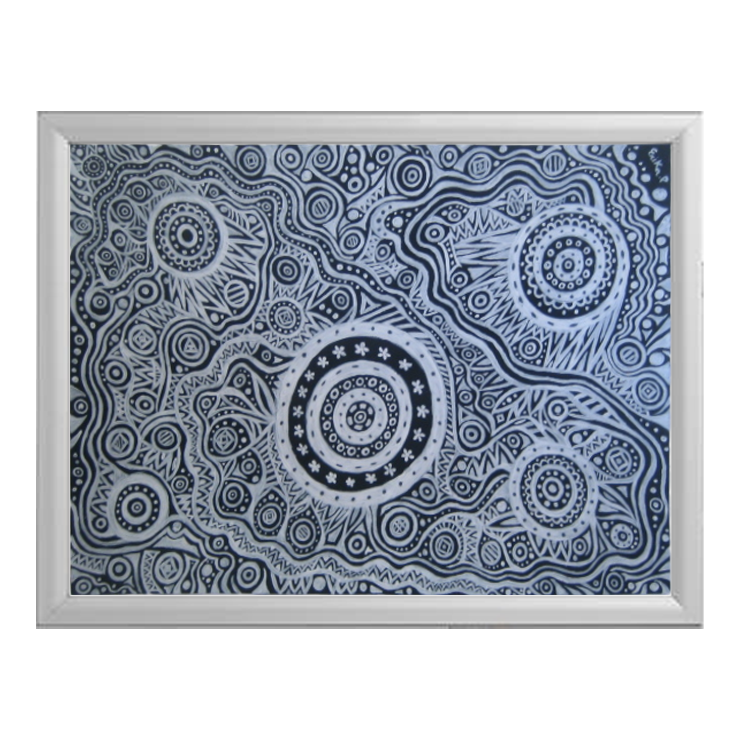 Quadro: Mandala Bianconero